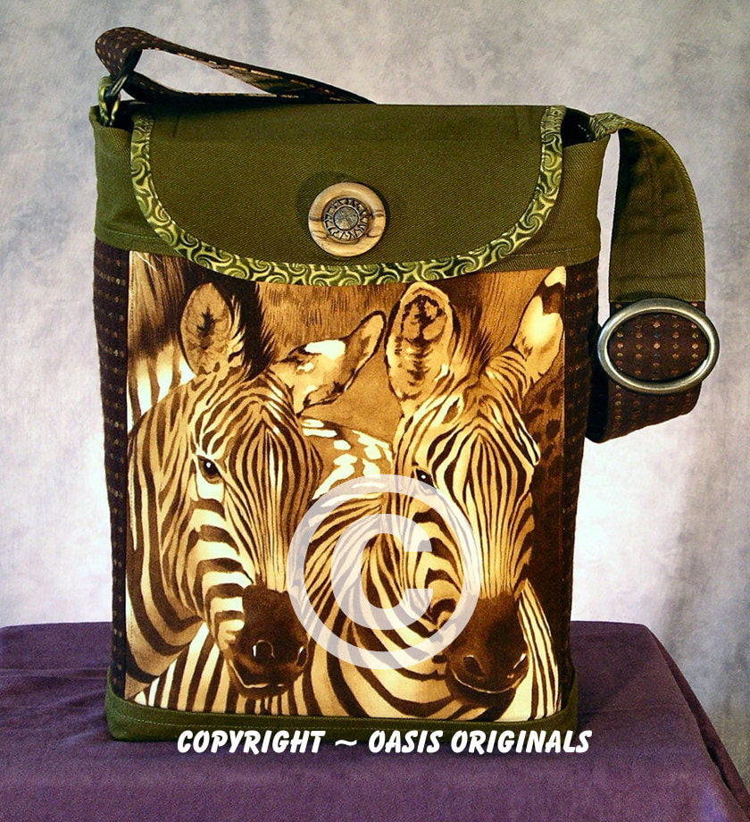 Custom made Tote bag Zebra