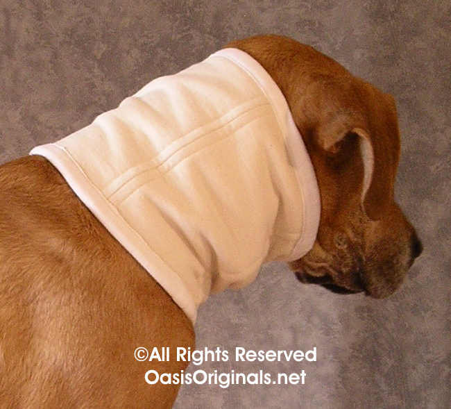 Dog neck guard side view