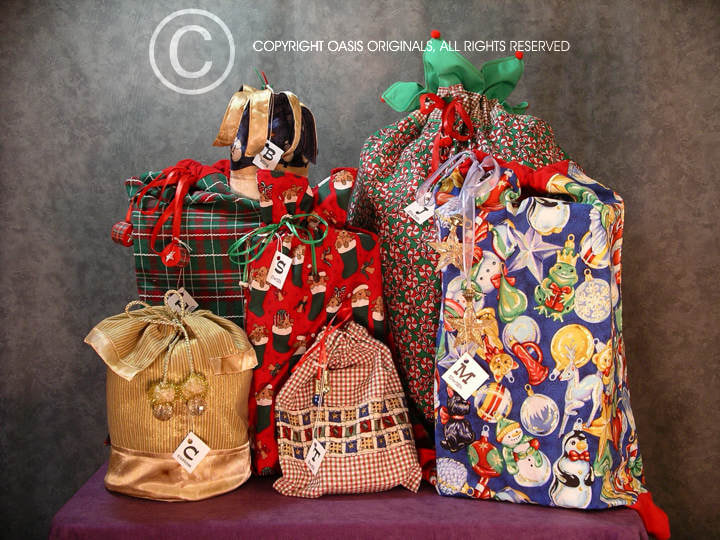 Fabric Gift Bags Christmas